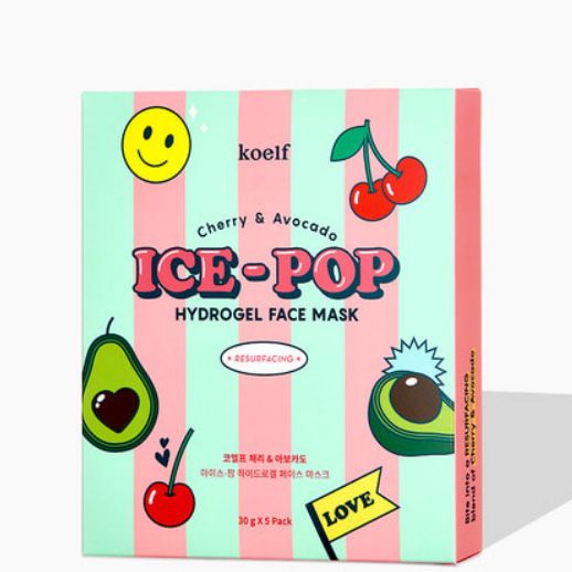 KOELF Cherry & Avocado Ice-Pop Hydrogel Face Mask